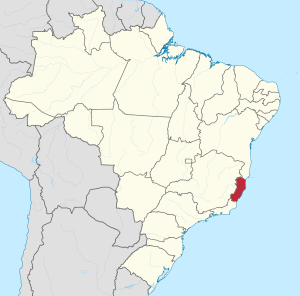 Localização do Espírito Santo no Brasil