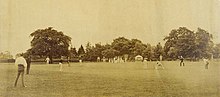 The first recorded photo of a cricket match taken on 25 July 1857 by Roger Fenton First photo of a cricket match by Roger Fenton.jpg