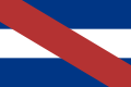 Bandera de la Liga Federal, usada de fines de 1815 a 1820.