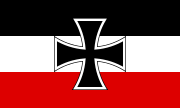 ? 1903年 - 1921年のドイツ帝国海軍の軍艦旗。