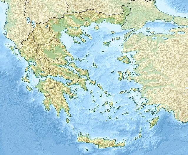 Greece relief location map
