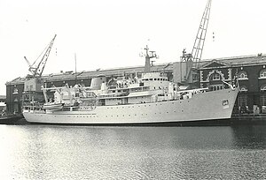 HMS Herald (1974) на Дне ВМС Портсмута 1980.jpg