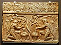 Sima of a Campana plaque in the Museum August Kestner in Hannover (Inv.-Nr. 1338): Satyrs; Clay