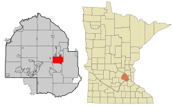 Location of Golden Valleywithin Hennepin County, Minnesota