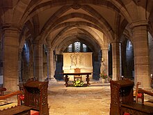 Crypt underneath the Lady Chapel Hereford cathedral 031.JPG