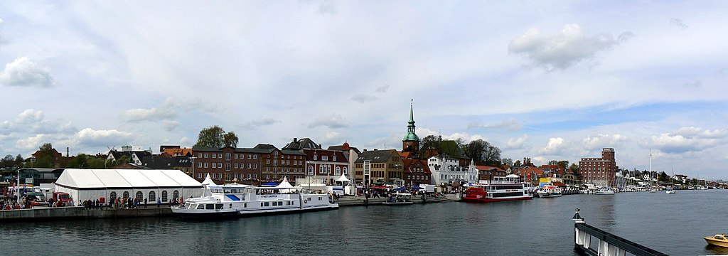 Kappeln, Am Hafen, während der Heringstage 2008