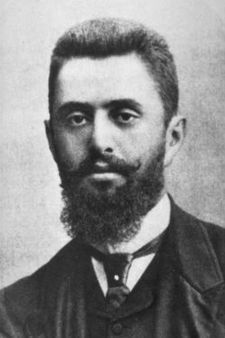 O periodista y escritor hongaro sionista Theodor Herzl.