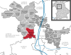 Lage der Gemeinde Herzogenaurach im Landkreis Erlangen-Höchstadt