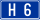 Slovenian H6 expressway shield
