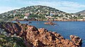 Vue depuis le nord de l’île vers la côte d'Agay