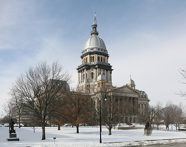 O Capitolio d'Illinois en Springfield