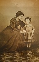 Jane and Jenny Morris c. 1864