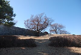 외부에서 본 진주성곽