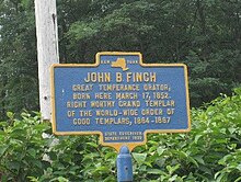 John B. Finch, Lincklaen, NY