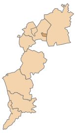 Poloha okresu Rust v spolkovej krajine Burgenland (klikacia mapa)