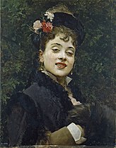 La modelo Aline Masson (ok.1876), Prado Madryt