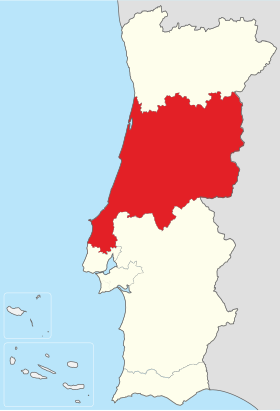 Localização da Região do Centro em Portugal