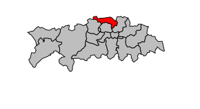 Kanton na mapě arrondissementu Clermont-Ferrand
