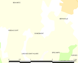 Mapa obce Domesmont