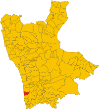 Map of comune of Longobardi (province of Cosenza, region Calabria, Italy).svg