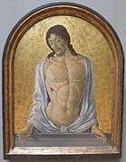 Christ, peinture sur bois