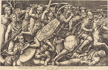 『ダキア人と戦うローマの兵士 』1553年