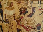 Nubian Prince Hekanefer bringing tribute for King Tut, 18th Dynasty, Tomb of Huy