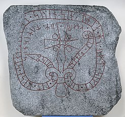 Replica van de Mervallastenen, een runesteen uit de 11e eeuw
