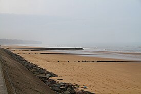 Praia de Omaha em Saint-Laurent-sur-Mer