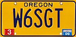 Номерной знак радиолюбителя штата Орегон.jpg