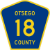 County Route 18 marker