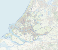 Positiekaartje van Zuid-Holland, variant "blanco"