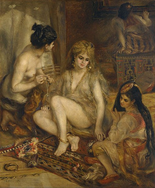 "Боль уходит, а красота остается..." - Страница 4 494px-Pierre-Auguste_Renoir_-_Parisiennes_in_Algerian_Costume_or_Harem_-_Google_Art_Project