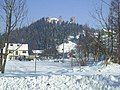 Die Burg Plaveč im Winter