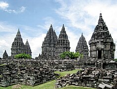 Prambanan, the largest Hindu temple compound in Indonesia.