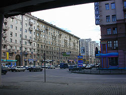 Вид на проспект Мира со стороны Рижского вокзала