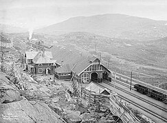 Het station in 1906.