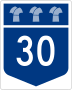 Highway 30 marker