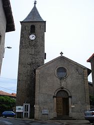 The church in Sauclières