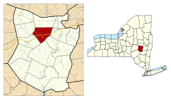 Location in Schoharie County and the state of New York.