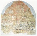 Fresco over de belegering van Girona in 1285