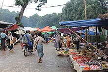 Economic Geography: Shan street bazaar, market in Myanmar Shan Street Bazaar.JPG