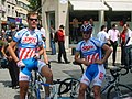 Christian Müller (links) Christoph Meschenmoser vor dem Start zur zweiten Etappe der Luxemburg-Rundfahrt 2007