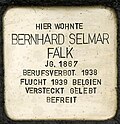 Stolperstein für Bernhard Selmar Falk (Novalisstraße 2)