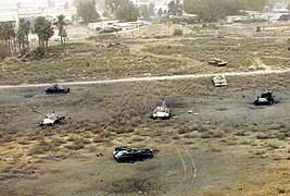 Plusieurs T-54, Type 59 ou Type 69 détruits en 2003 près de Diwaniyah.