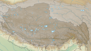 ギャチュンカンの位置（チベット自治区内）
