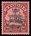 Stamp of German Togo overprinted by the French occupation forces.