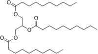 Skeletal formula of decanoic acid