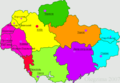 After 1935; including recently created Donetsk and Chernihiv Oblasts and border okruhas