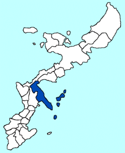 Vị trí của Uruma ở Okinawa